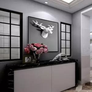 감성 인테리어 액자 빈티지 화분 디자인 꽃병 포인터 북유럽 적 사슴 머리 장식 벽걸이 거실 TV 배경 벽 행