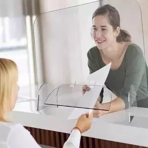 아크릴 칸막이 가림막 책상 가림판 파티션 쉴드 식당 WFIKUMA