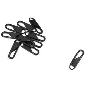 손잡이 지퍼고리 10개입 고리형 블랙