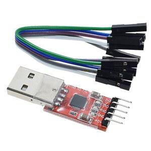 HiLetgo CP2102 USB 2.0 to TTL 모듈 직렬 변환 어댑터 다운로더 점퍼 와이어 포함