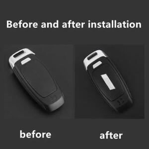 아우디 호환 A3L S3 호환  자동차 키 쉘  S RS 람보르기니 스타일 후면 커버로 튜닝 2021