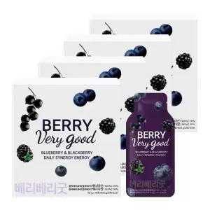 베리베리굿 켈리베리 유기농 블랙베리+블루베리 50gX10포X4박스