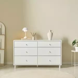 서랍장 6칸서랍장 다용도서랍장 1color 3단6칸 옷서랍장 옷장수납장