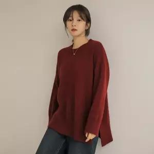 [66-110] 칸니 와이드 언발 니트 티