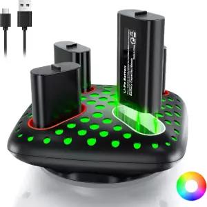 Xbox 컨트롤러용 충전식 배터리 팩 4X5180mWh 시리즈 X S 원 /X /Elite 컨트롤러 액세서리(스타일 1)
