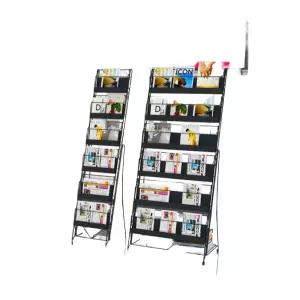 디아크몰 랜스 접이식 정보 선반 바닥 신문 잡지 홍보 이동식 전시회