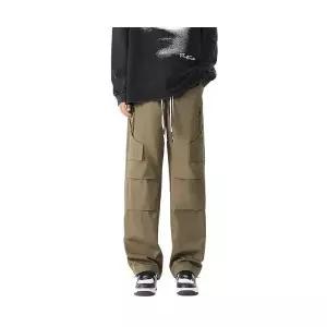 보니따스 남성 배기핏 바지 팬츠 솔리드 와이드 카고 슬랙스 대학생 ADOR5