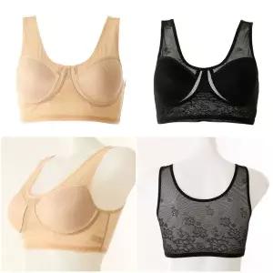 갤러리아 2매세트]와코루 자카드 패턴 매쉬테이프 몰드 크라탑(브라렛)[WLGB3