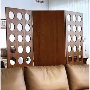 원목 파티션 무타공 셀프 설치 블라인드 사무실 병풍