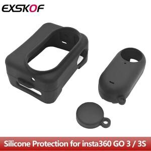 GO 3S 실리콘 보호 커버 렌즈 캡 ta360 3 / 액션 카메라 전신 케이스