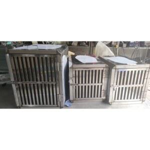 스테인레스 켄넬 케 강아지 450 소형 이동장 휴대용 바캉스 스텐 격리장 여름