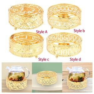 티팟 히팅 베이스가 있는 커피 티 워머 차 캔들 거치대  프레임 아름다운 라이트 하이킹 주방용