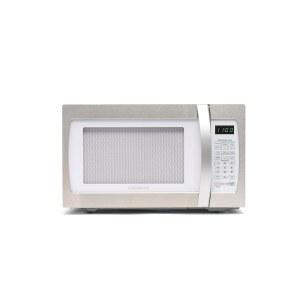 파버웨어 1.3 Cu. Ft. 카운터탑 전자레인지 u2013 1100와트 전원, 스마트 센서 자동 조리 설정, 성에 제거, 간편한 청소 및 안전 잠금 장치 - 화이트 플래티넘