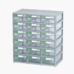 슬라이딩 플라스틱 서랍장 3열 6단 수납 정리함 (WFKAWNJ)