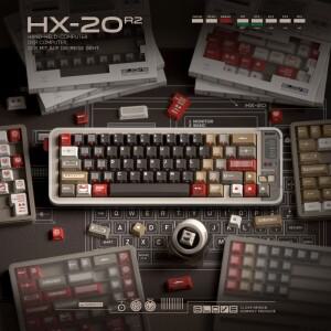 HX-20 R2 레트로 도미키 테마 키캡 세트 맞춤형 ABS 체리 프로파일 키보드 게이밍 기계식 액세서리