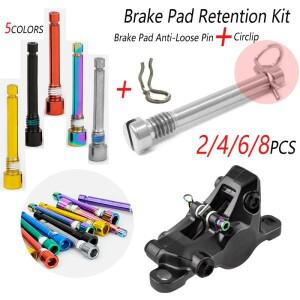 2468pcs 브레이크 패드 고정 키트 자전거 유압  핀 볼트 및 서클립 부식 방지