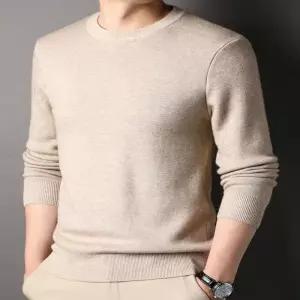 [프로셀러] 남성 3컬러 댄디한 베이직 깔끔 라운드넥 니트 스웨터