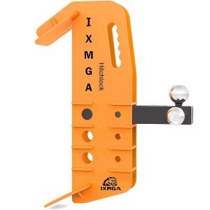 [미국배송] 히치 볼이 장착된 IXMGA 스키드 부착물은 트랙터와 스티어에 맞고 범용 퀵 20000파운드 하중 트레일러 히치는 2인치 리시버 튜브에 맞습니다