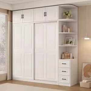 슬라이딩 학생 옷장 미닫이 행거형 장롱 슬림 조립식