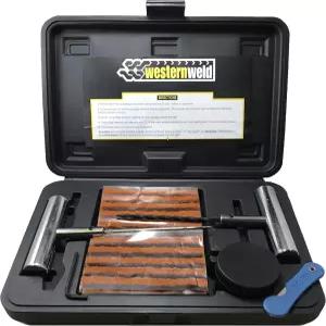 Sherco-Auto 타이어 플러그 키트 65피스 - 플랫 수리 헤비 듀티 프로브 및 바늘 도구 자동차 트럭 오토바이