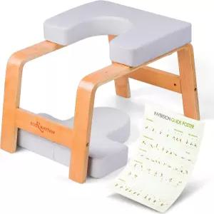 바디 리듬 요가 헤드스탠드 벤치 인버전 의자 스트레스 해소를 위한 트레이너 수면 및 소화 개선 근력