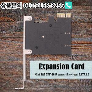 컴퓨터 PCI-E 1x-미니 SAS SFF-8087 라이저 카드 마이닝 액세서리 Windows/Linux용 그래픽 확장