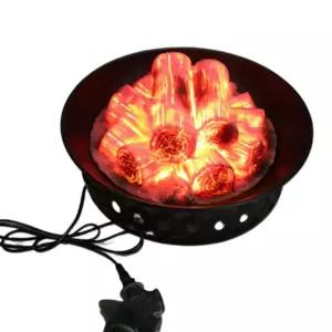 모형 숯불 조명 캠핑 전기 불멍 안장 불 인조 원형