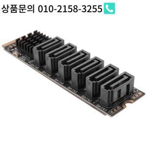 MKEY PCI-E 라이저 카드 M.2 NVME에서 SATA3.0 6Gpbsx6-포트 확장 ASM1166