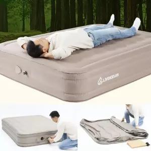 캠핑 푹신한 2인 패브릭 에어매트 매트리스 메트 휴대용 캠핑용 텐트 2인용