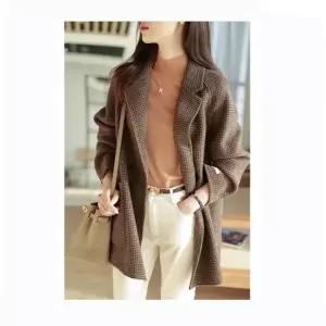 (모직코트 원컬러)핏감 여성하프코트 여성겨울코트 여성모직코트 하프코트 좋은 여성코트