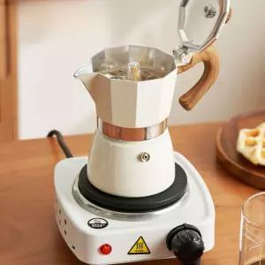 소형 모카포트 캠핑용 둥근 전기렌지 스테인리스