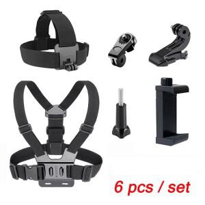 아이폰호환 샤오미호환 스마트폰용 폰 체스트 스트랩 마운트 벨트  고프로호환 히어로 13 12 11 10 9 DJI호