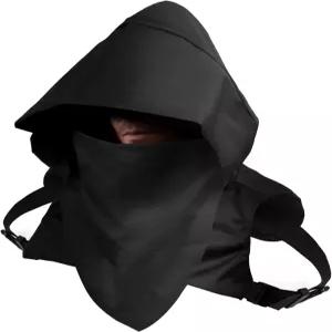 사이버펑크 로그 카울 후드 스카프 어쌔신 코스튬 겨울 남녀 공용 망토 모자 코스프레 및 아웃도어