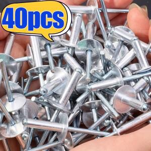 대형 플랜지 블라인드 리벳  라운드 헤드 알루미늄 해머 드라이브 확장 키트  셀프 태핑 나사 패스너 액세