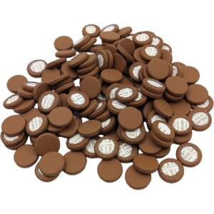 다크 브라운 호환 가죽 클라리넷 패드 세트  목관 악기 유지 보수용 부품  개별 크기 6mm-20mm  50 개