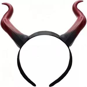 여성용 칼리몰리 데빌 혼 머리띠 남성용 레드 할로윈 헤어밴드 코스프레 코스튬 헤어 후프 파티용 고딕