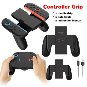 [호환품]닌텐도 호환 스위치 호환 2 조이콘 컨트롤러용 충전 그립 편안한 핸들 브래킷 스탠드 게임 액세서