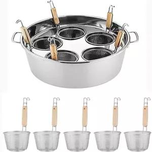 상업용 파스타 냄비 조리기 가정용 주방 레스토랑용 디바이더 및 콜랜더 스트레이너 비축품이 포함된