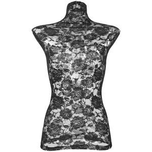 ULTECHNOVO 모델 소품 천 커버 마네킹 드레스 폼 레이스 트림 스탠드 액세서리 여성