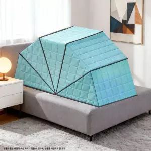 2인용 암막 수면돔 방한 보온 난방 암막텐트 실내 누빔