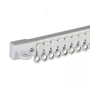 무타공 커튼 레일 커텐 슬라이드 브라켓 부착식 접착식 벽 고리