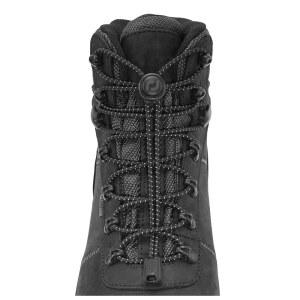 엑스트라 롱 노 타이 신발끈 - 등산화, 워크 부츠 및 러닝 스니커즈를 위한 신축성 있는 타이리스 라운드 부츠끈