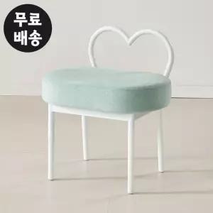 샌디 패브릭 스툴 미니 의자 화장대 보조 STOOL 민트