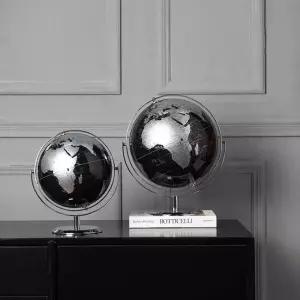 고급 블랙 지구본 골드 현관 데스크탑 서재 사무실