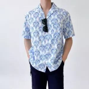 여름 셔츠 GSS 남자 비치웨어 에스닉 해변룩 바캉스 rwA7+6xZE