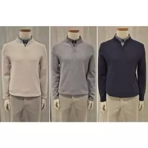 [올젠](신세계 사우스시티)남성 셔츠 레이어드 스웨터 ZG1E1203 3종택1