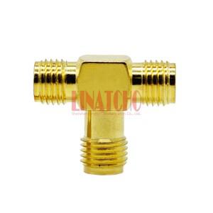 RF SMA 암 T형 어댑터 커넥터 3 방향 투인원 트리플 안테나 전자 부품 시장 50 Ohm