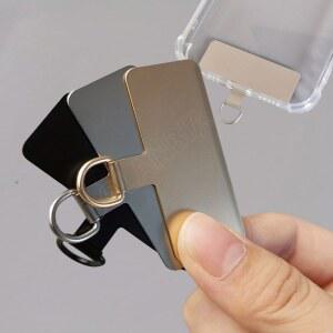 호환 1/3/4개 유니버설 메탈 폰 랜야드 가스켓 패치 내구성 초박형 모바일 폰 슬링 로프 카드 클립 스트랩 행 코드