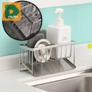 스텐 수세미거치대 렉 위생적인 정리 받침 건조망 비누 싱크대 주방 물빠짐 세제 걸이형 선반 스테인리스