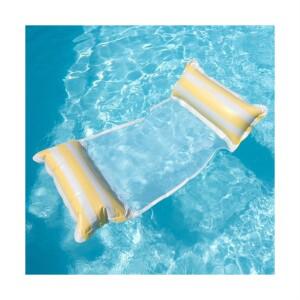 시그니처 스트라이프 해먹 물놀이 튜브 침대 대형 보트 워터베드